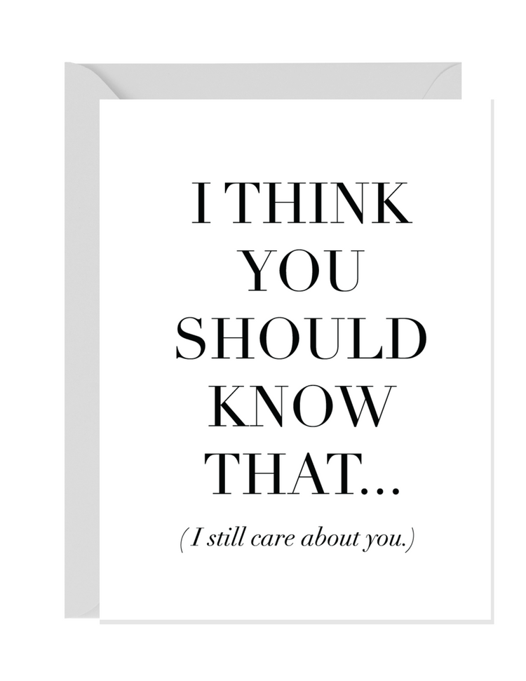 White and Black Greeting Card with gray envelope. Minimalist greeting card for lovers and couples.
