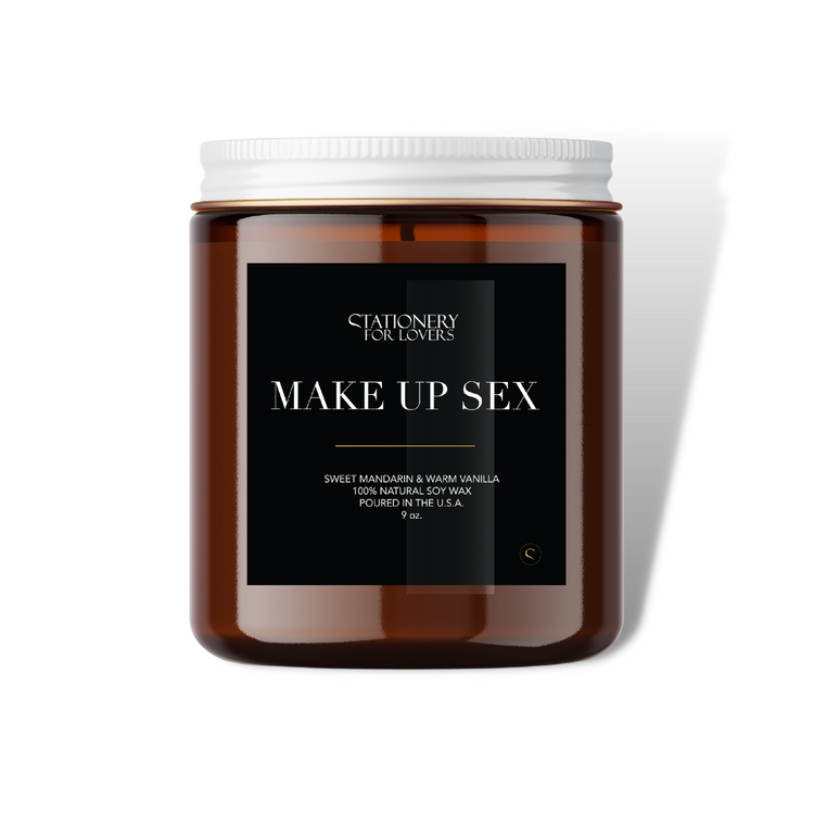 Light this candle and experience a rich aroma knowing that in just a short while, the time will come for you and your honey to reconcile. Candle Burn Time: Up to 55 hours Product Details: 9 oz Reusable Amber Glass Tumbler with White Lid (L: 3.50 x W: 2.625) Natural Cotton Core Wick Candle Fragrance: Sweet Mandarin & Warm Vanilla A classic warm vanilla paired with a sweet citrus mandarin and a hint of spicy bourbon.