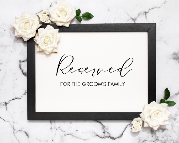 BUNDLE | Reserved Signage for Weddings (Digital File Only)