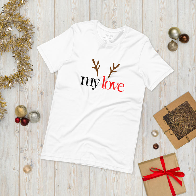 Christmas T-shirts and sweatshirts for couples, lovers and partners. Make a statement this holiday season alongside your favorite person! Stationery For Lovers limited edition matching Christmas themed t-shirts and sweatshirts!