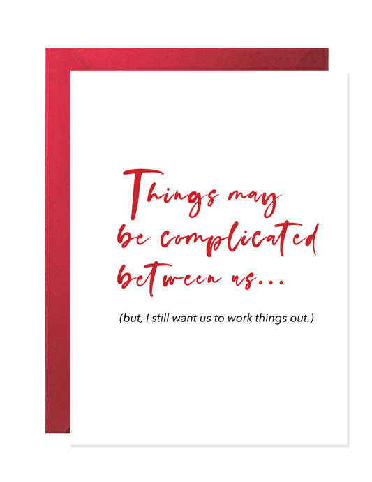 Things May Be Complicated | Love Greeting Cards