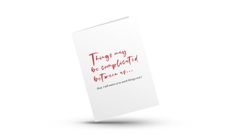 Things May Be Complicated | Love Greeting Cards