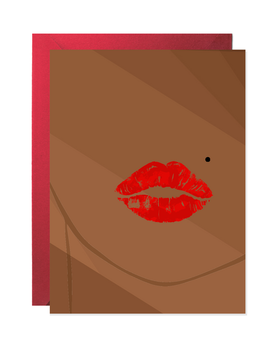 Smooches - Brown | Feminine Greeting Card