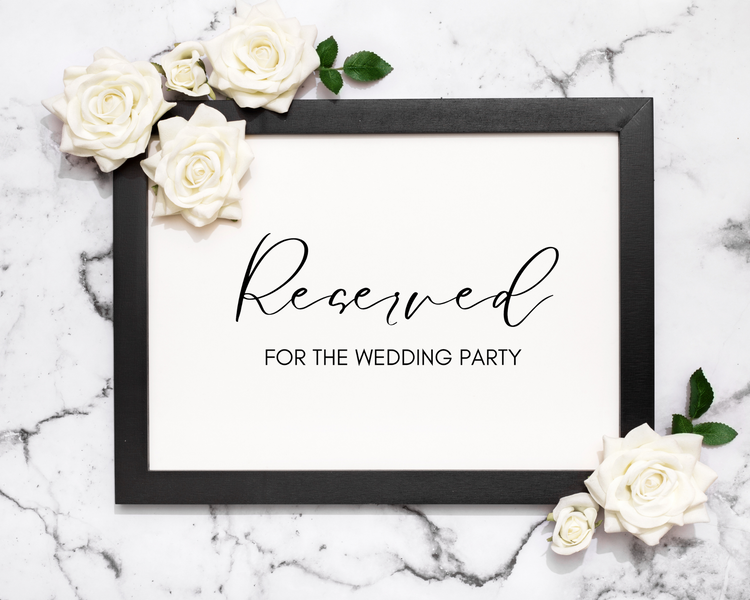 BUNDLE | Reserved Signage for Weddings (Digital File Only)