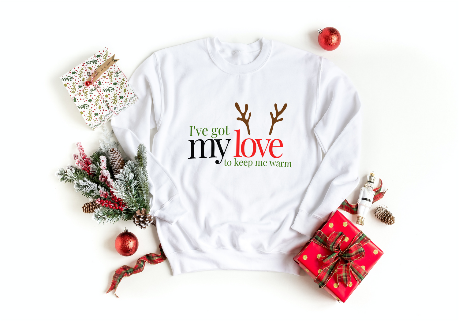Christmas T-shirts and sweatshirts for couples, lovers and partners. Make a statement this holiday season alongside your favorite person! Stationery For Lovers limited edition matching Christmas themed t-shirts and sweatshirts!